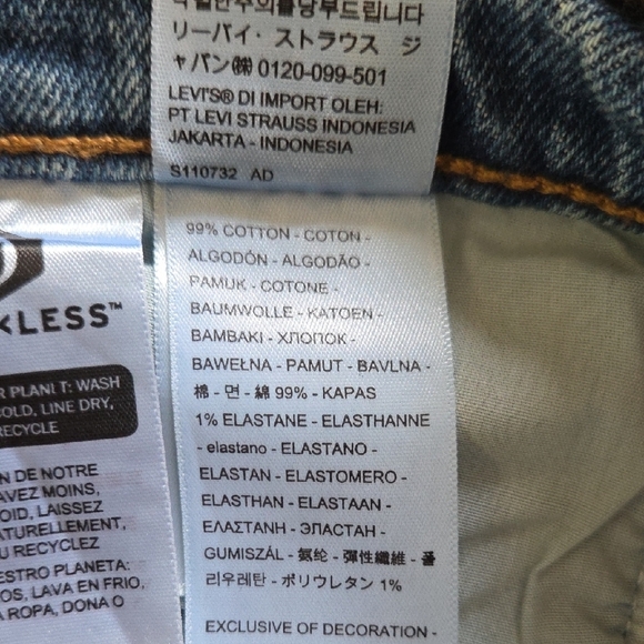 Levi's Premium Denim Button-Fly Wedgie Jean in Medium Wash - Size 31 - Picture 11 of 13